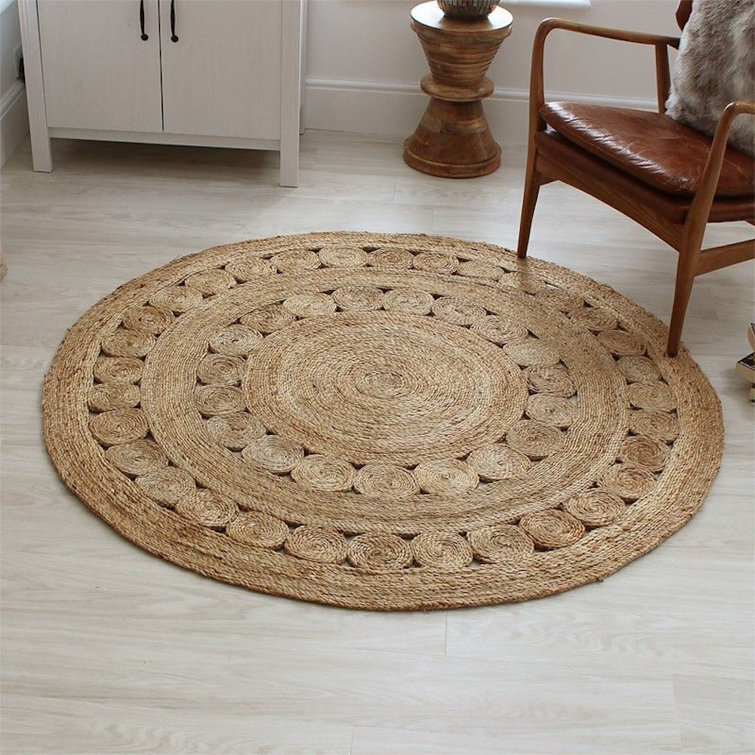 World Menagerie Round Moroccan Handmade Handwoven Round 120Cm Brown